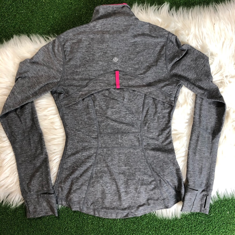 Lululemon Full Zip Jacket Pink And Gray Size 4 - Picture 7 of 8